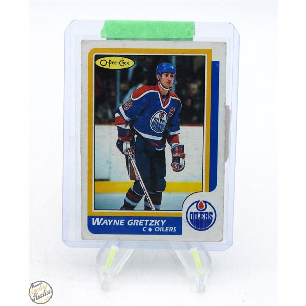 WAYNE GRETZKY 1986-87 O PEE CHEE RAW CARD