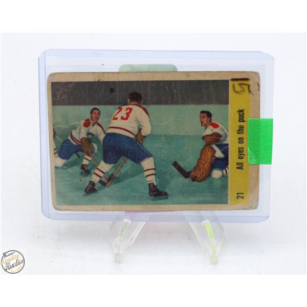 ALL EYES ON PUCK 1958-59 PARKHURST RAW