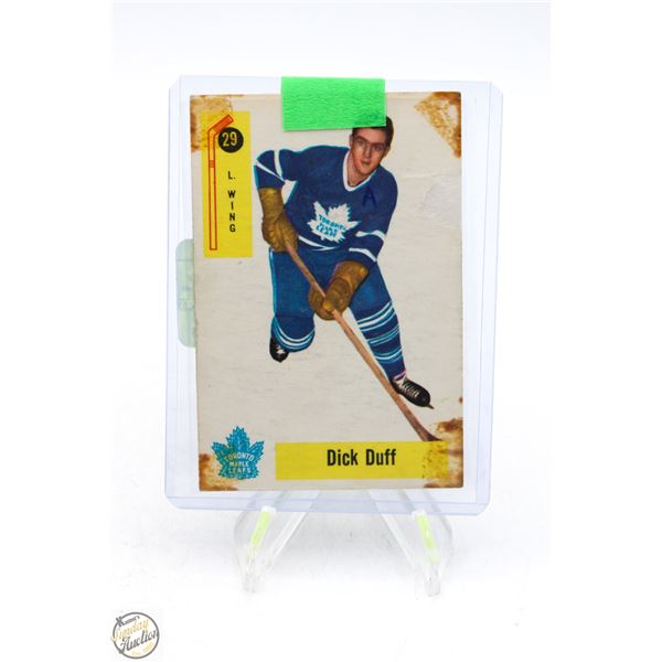 DICK DUFF PARKHURST 1957-58 3RD YEAR RAW