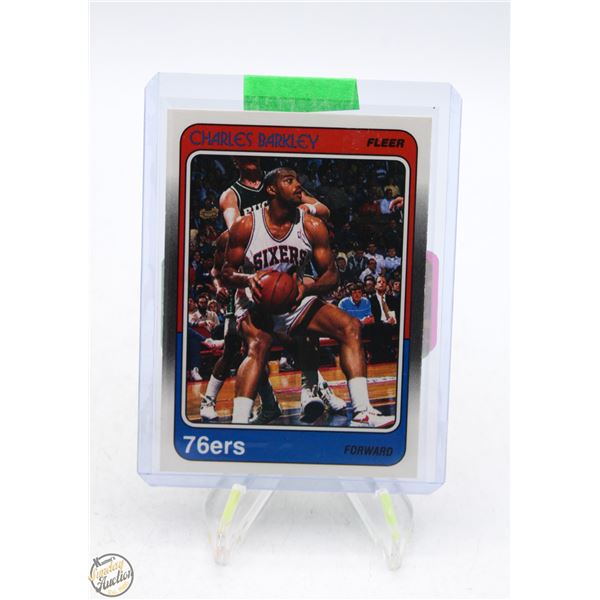 CHARLES BARKLEY 1988-89 FLEER RAW CARD