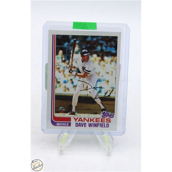 DAVE WINFIELD 1982-83 TOPPS RAW CARD