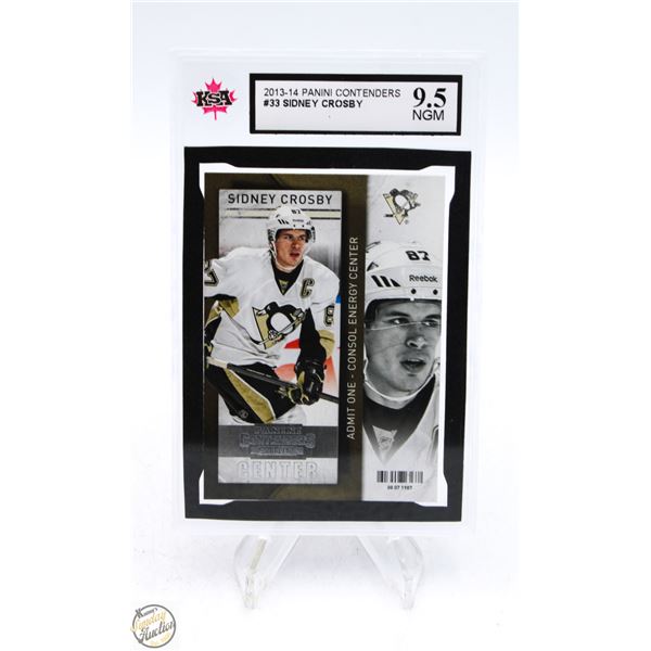 SIDNEY CROSBY 2013-14 KSA 9.5 NEAR GEM