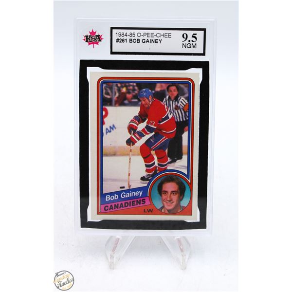 BOB GAINEY KSA 9.5 NEAR GEM MINT 1984-85