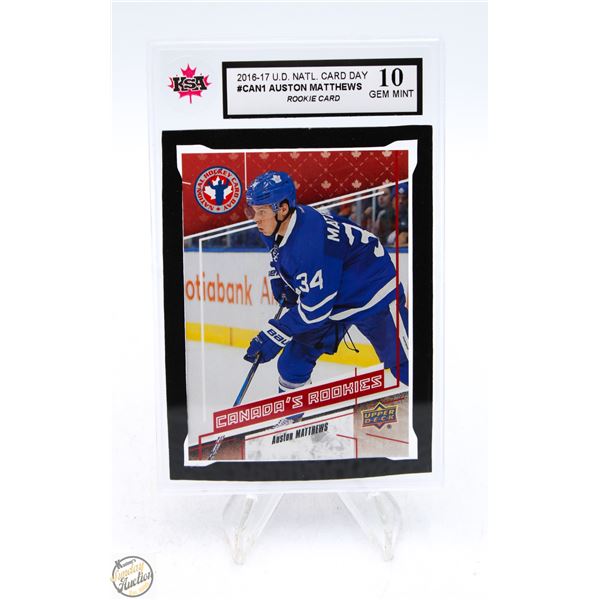 AUSTIN MATTHEWS 2016-17 ROOKIE KSA 10 GEM