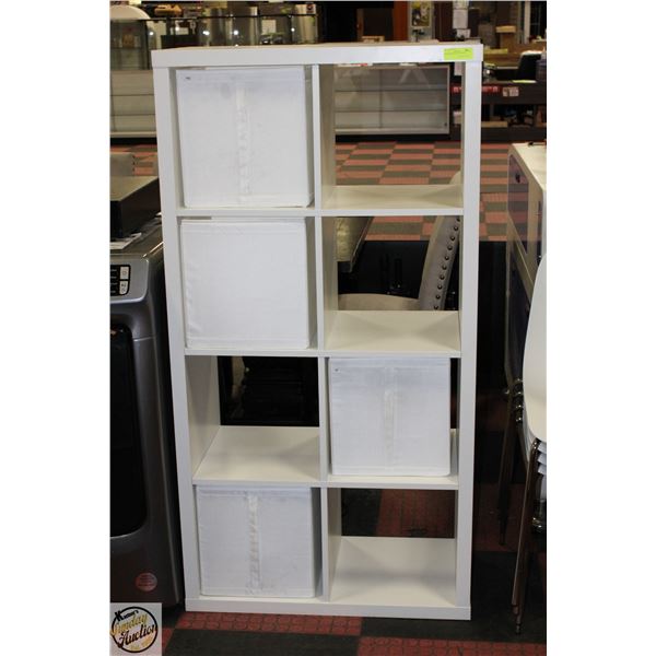 BAILIFF SEIZURE CUBE SHELF H-57.75" W-15.25" L-30"