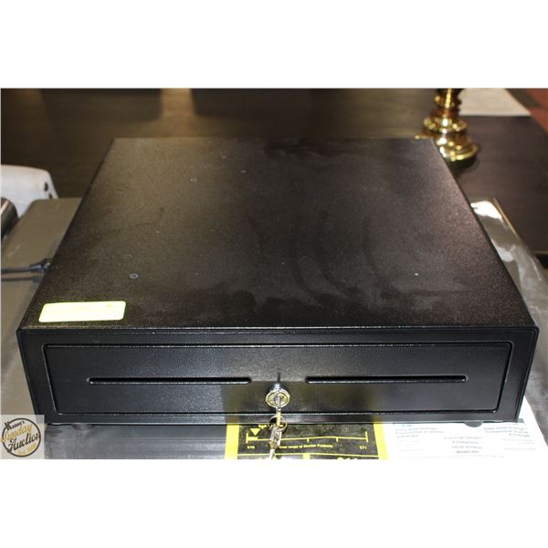 BAILIFF SEIZURE CASH DRAWER WI/KEY H-4.5" W-16.5"