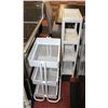 Image 1 : BAILIFF SEIZURE LOT OF 2 MINI WHITE SHELFS