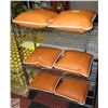 Image 1 : BAILIFF SEIZURE SET OF 6 LEATHER CUSHIONS