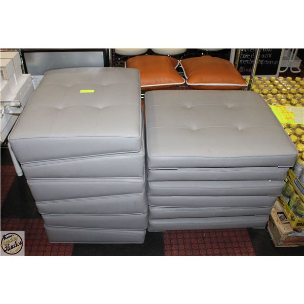 BAILIFF SEIZURE SET OF 6 SEAT CUSHIONS W/BACKREST