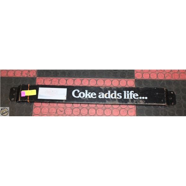 COCA-COLA COKE METAL DOOR PUSH VINTAGE