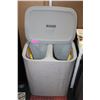 Image 2 : NEW JOSEPH JOSEPH TOTA 60L LAUNDRY HAMPER GREY