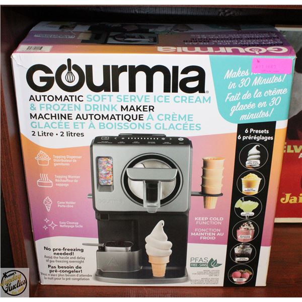 GOURMIA AUTOMATIC SOFT SERVE ICE CREAM MAKER