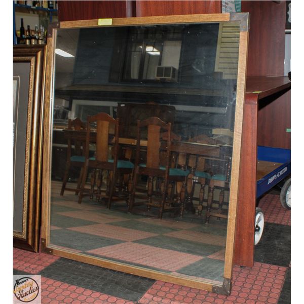 MIRROR 36" X 42" WITH WOOD FRAME