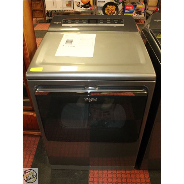 WHIRLPOOL 7.4 CUBIC FOOT CHROME ELECTRIC FRONT-
