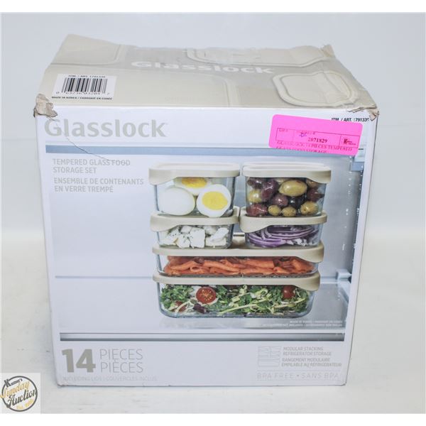 GLASSLOCK 14 PIECES TEMPERED GLASS FOOD STORAGE