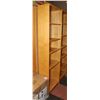 Image 1 : BOOKSHELF- OAK 6 SHELF- 79" X 24" X 11"