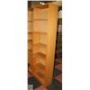 Image 1 : BOOKSHELF- OAK 6 SHELF- 79" X 24" X 11"