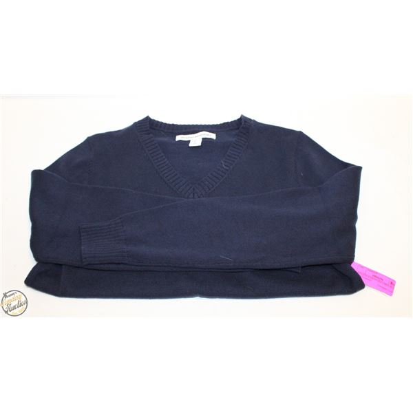 AMAZON ESSENTIALS LARGE BLUE SWEATSHIRT