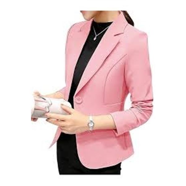 NEW ZUVEBAMYO LARGE PINK WOMENS DRESS JACKET