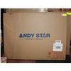 Image 1 : NEW ANDY STAR WALL MIRROR MATTE BLACK 30 X 22"