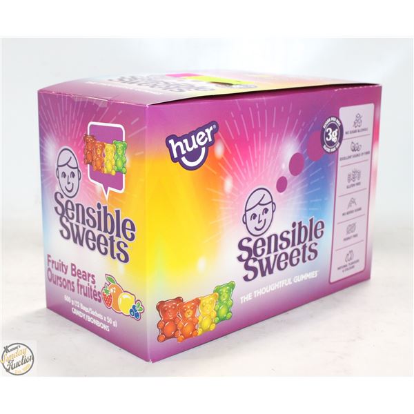 NEW HUER SENSIBLE SWEETS FRUITY BEARS 12X 50G BAGS
