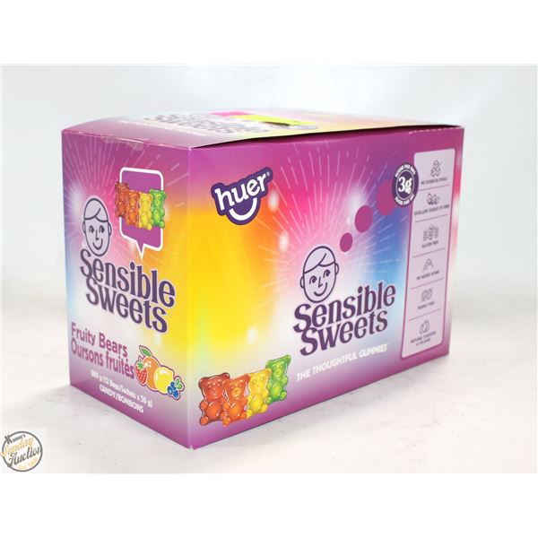 NEW HUER SENSIBLE SWEETS FRUITY BEARS 12X 50G BAGS