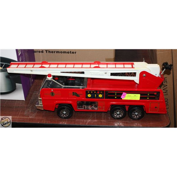 TONKA METAL RED FIRETRUCK, 24" LENGTH,