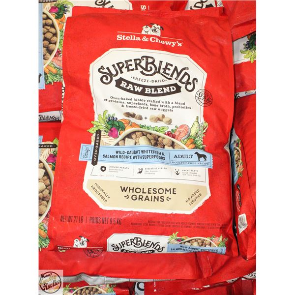21LBS BAG OF STELLA & CHEWY'S SUPER BLEND FREEZE