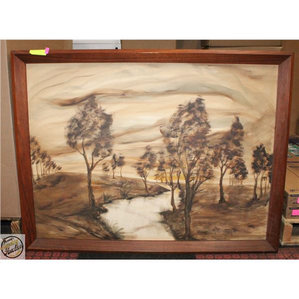 LARGE FRAMED PAINTING