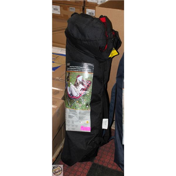 JUMBO FLEECE PADDED CAMP CHAIR