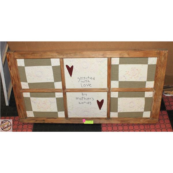 ANTIQUE FARMHOUSE 3FT QUILTED ART