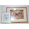 Image 1 : 2 FRAMED PCS OF ARTWORK (ONE IS SIGNED)