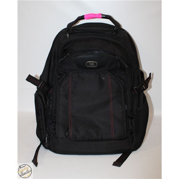 TECH VAULT BLACK BACKPACK FOR LAPTOPS