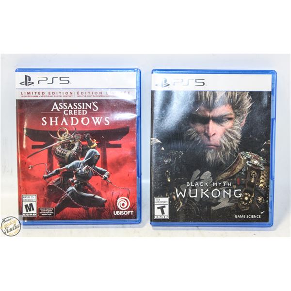 LOT OF (2) PS5 GAMES LIMITED EDITION