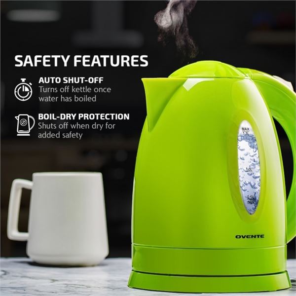 BRAND NEW 1.7L OVENTE ELECTRIC KETTLE