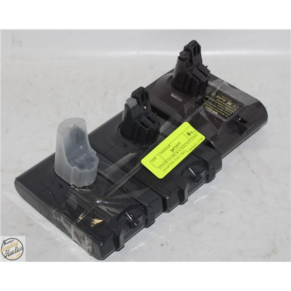 DYSON V6 MILWAUKEE BATTERY ADAPTER AND TWO