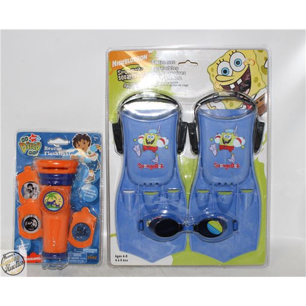 SEALED 2 NICKELODEAN SPONGE