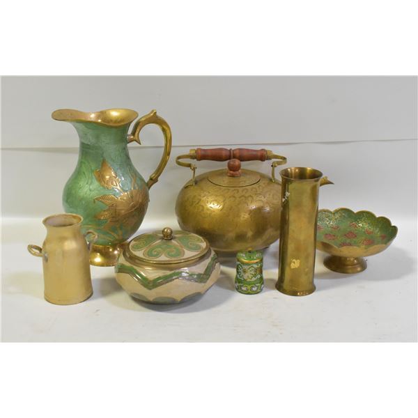 HAND PAINTED ENAMAL SOLID BRASS DECOR