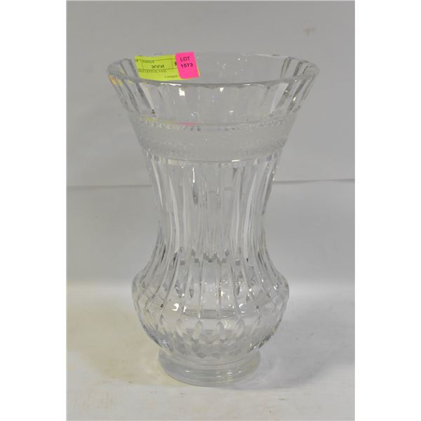 LARGE CRYSTAL VASE H-14"