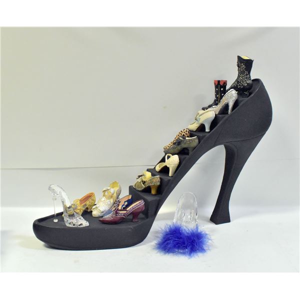 LARGE HIGH HEEL SHOE DISPLAY FILLED WITH