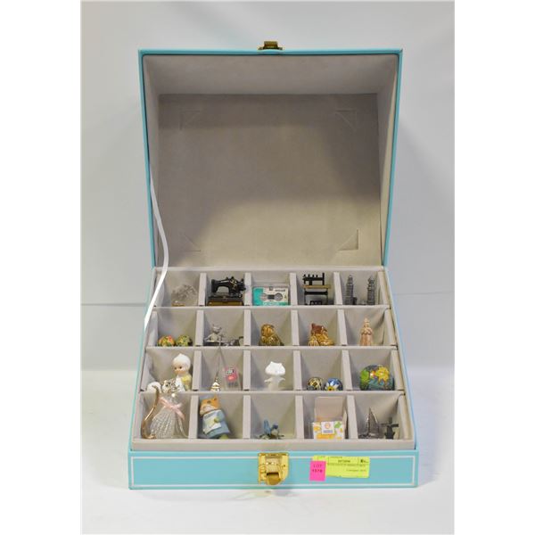 CASE WITH ESTATE MINIATURES