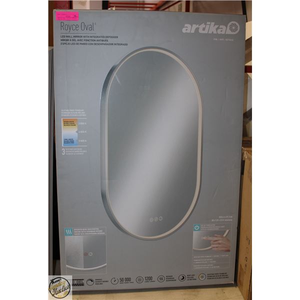 ROYAL OVAL LED WALL MIRROR 50.8 X 81.3CM