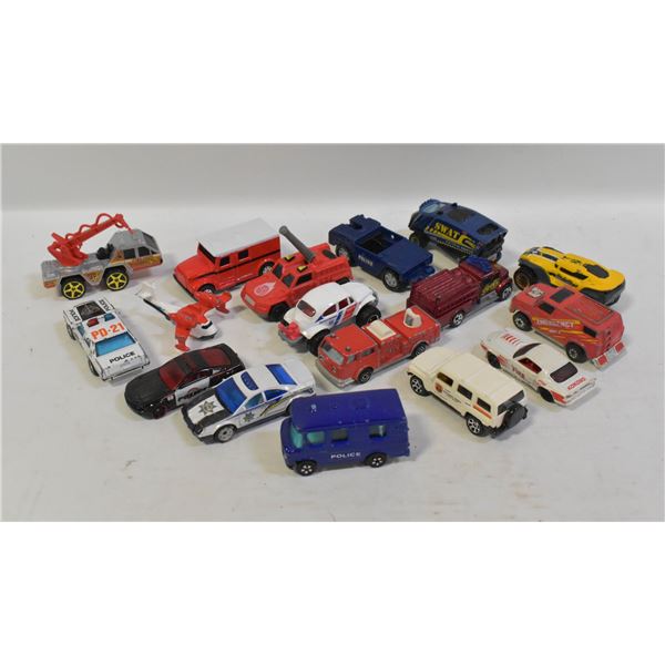 VARIETY OF HOTWHEELS/MATCHBOX INCLUDING: 1980-