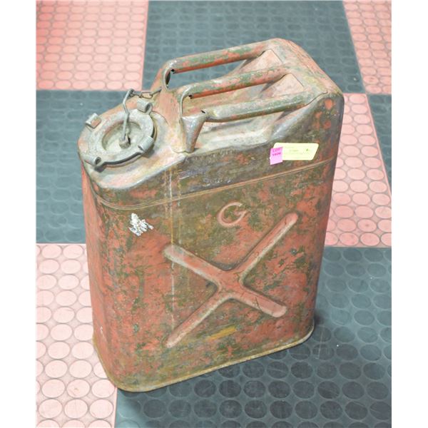 VINTAGE MILITARY (MARKED US) METAL GAS