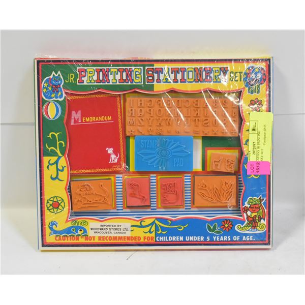 SEALED EATONS JR PRINTING STATIONARY SET