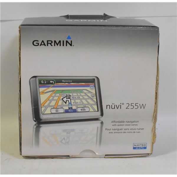 ESTATE GARMIN NUVI 255W WITH CORDS/INSTRUCTION