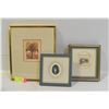 Image 1 : LOT OF 3 ETCHINGS