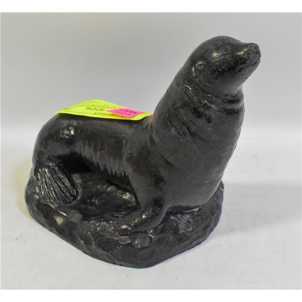 GENUINE SOAPSTONE LARGE CARVED SEAL BY