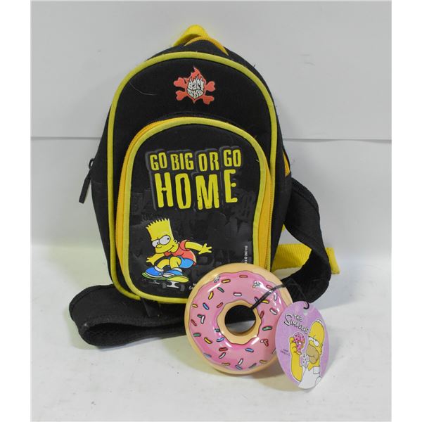 SIMPSONS MINI BACKPACK + NEW SIMPSONS