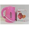 Image 1 : UNUSED PINK ELECTRIC KETTLE + DASH HEART